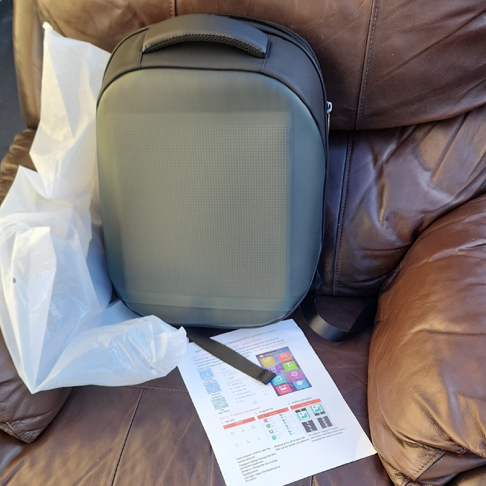 Sleek Light Up Logo Backpack